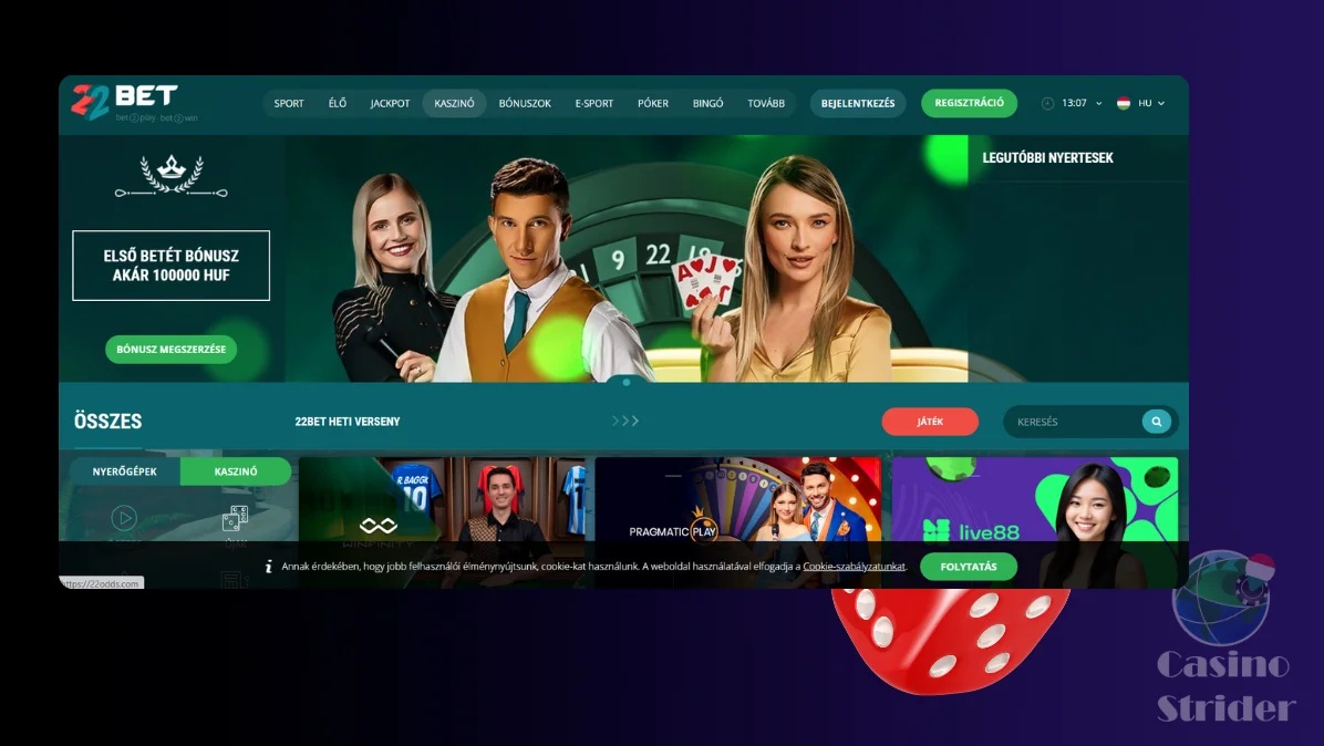 22bet Casino Vélemények