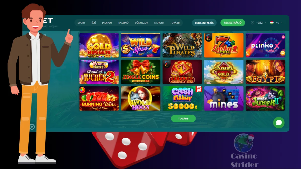 22Bet Casino játékkínálatának részletes bemutatása