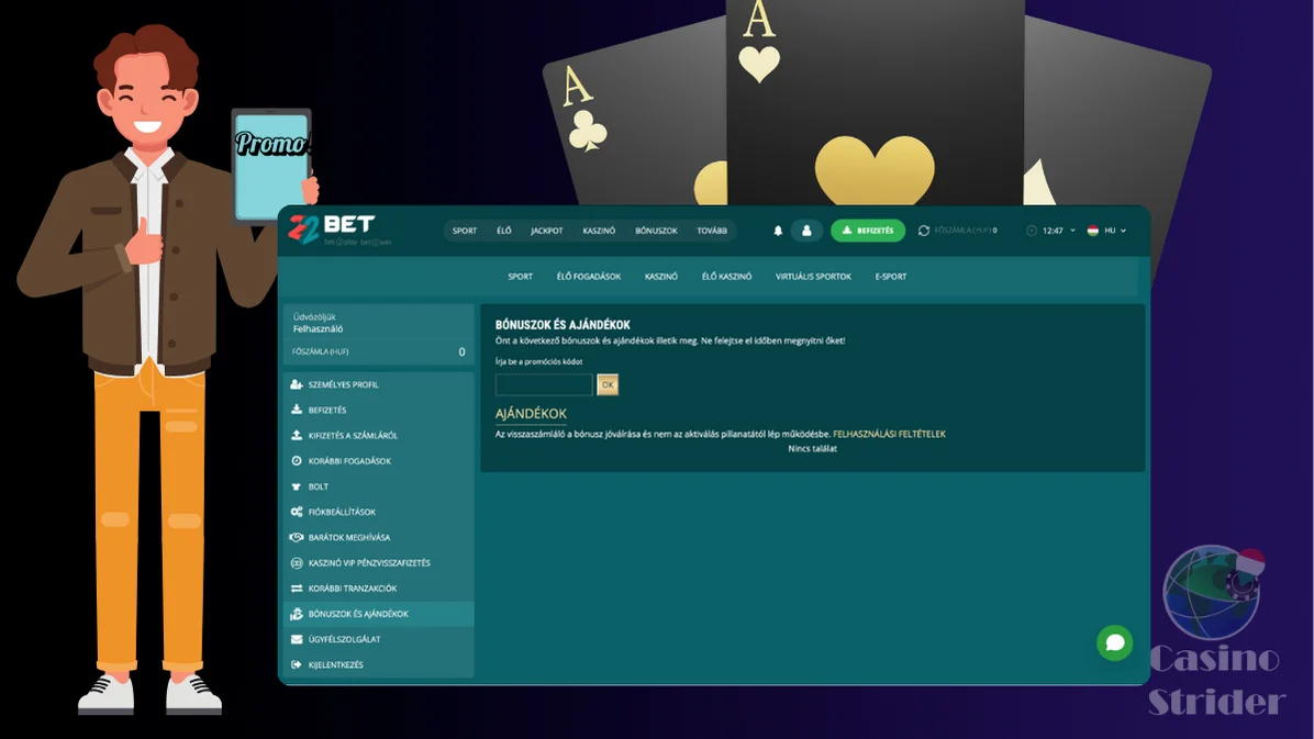 22Bet promóciós kód 2025