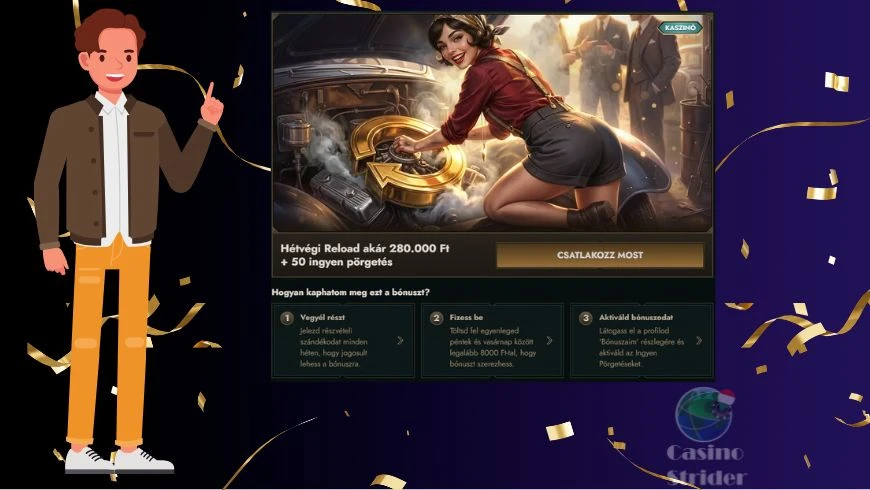 Cashback és reload promóciók