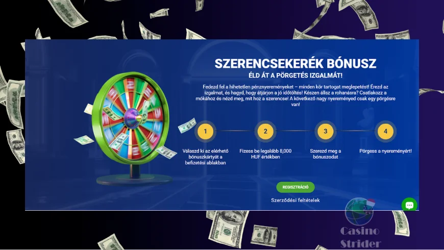 Ingyenes pörgetések és befizetés nélküli bónusz
