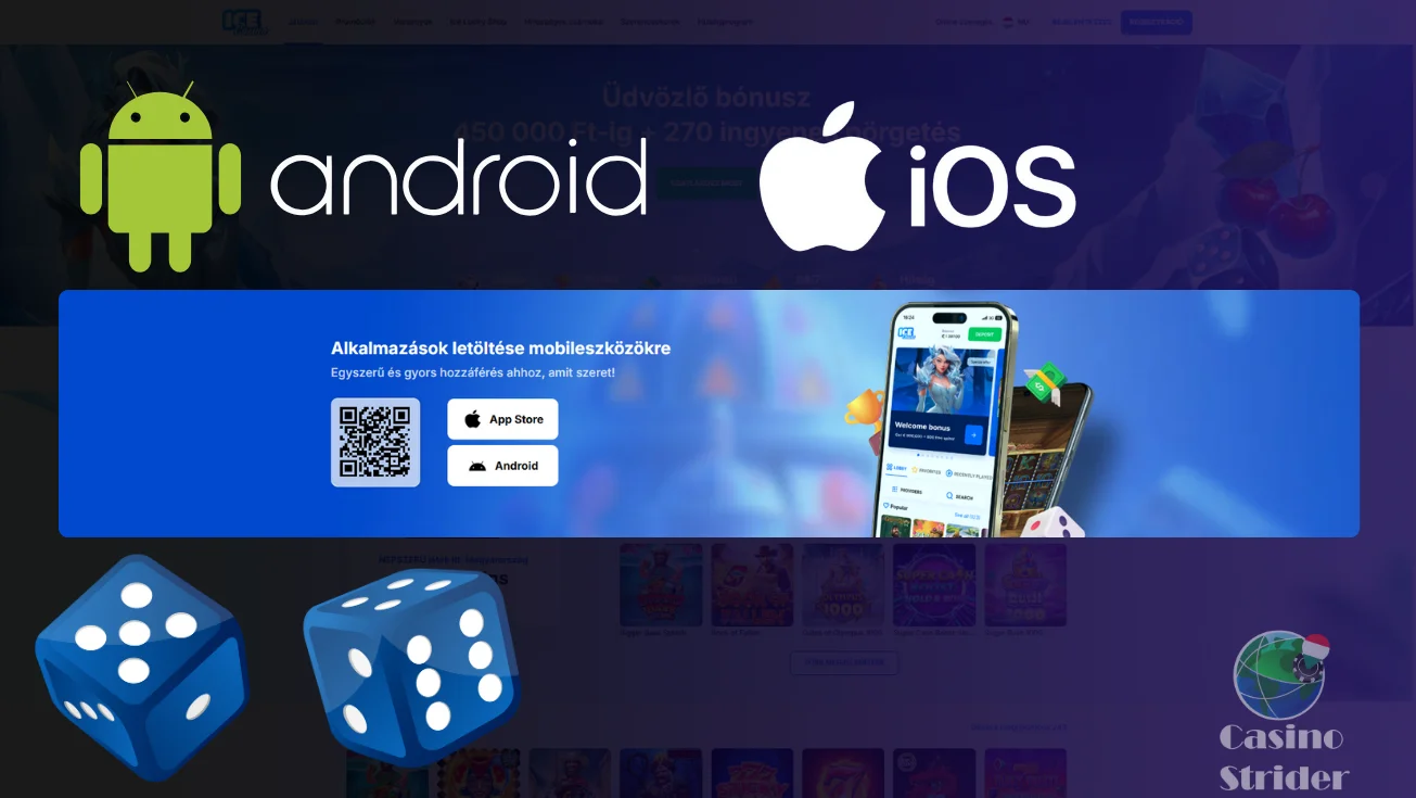 Ice Casino mobil verzió és applikáció