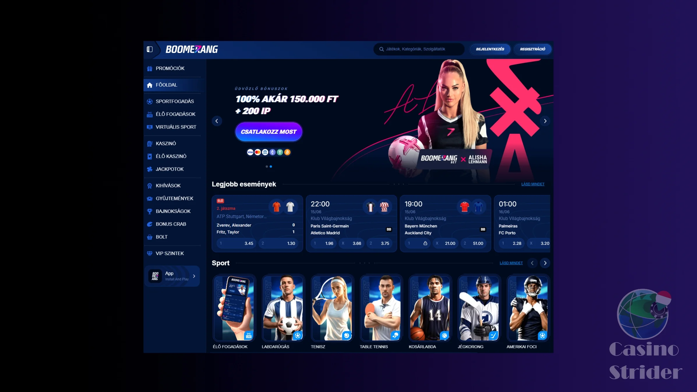 Boomerang Bet Kaszinó bemutatása