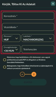 Email és Jelszó