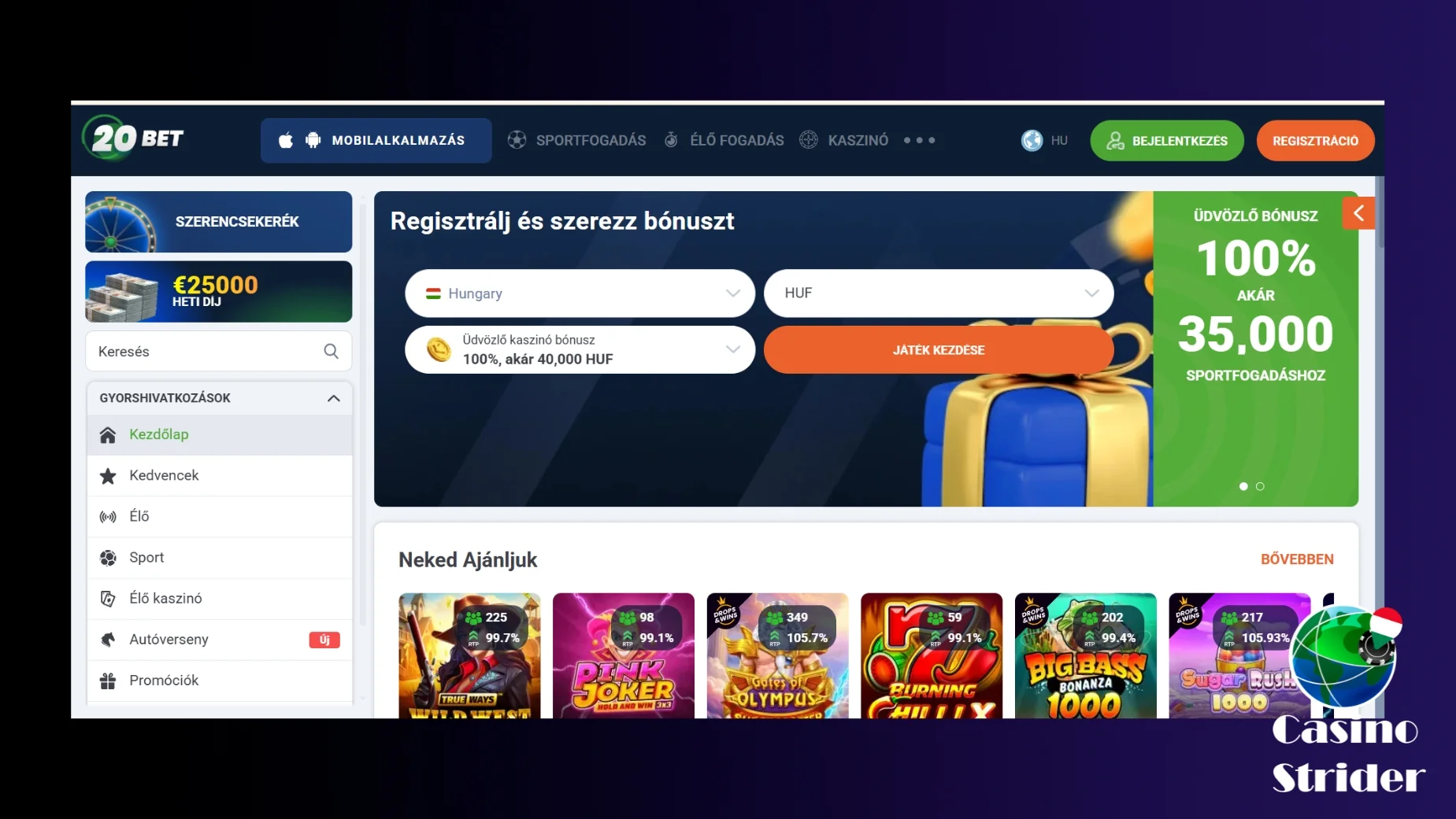 Jelenlegi 20Bet promóciós kódok 2025-re