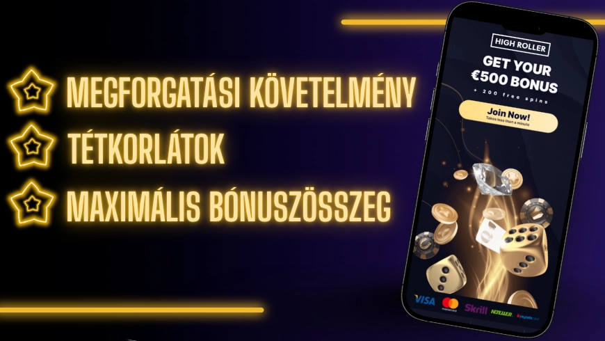 A high roller bonus feltételei