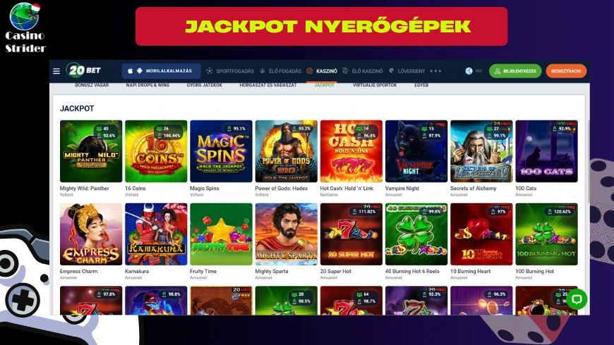 Jackpot nyerőgépek