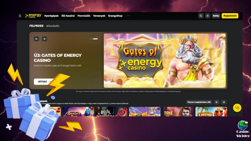 Jelenlegi Energy Casino promóciós kódok 2025-re