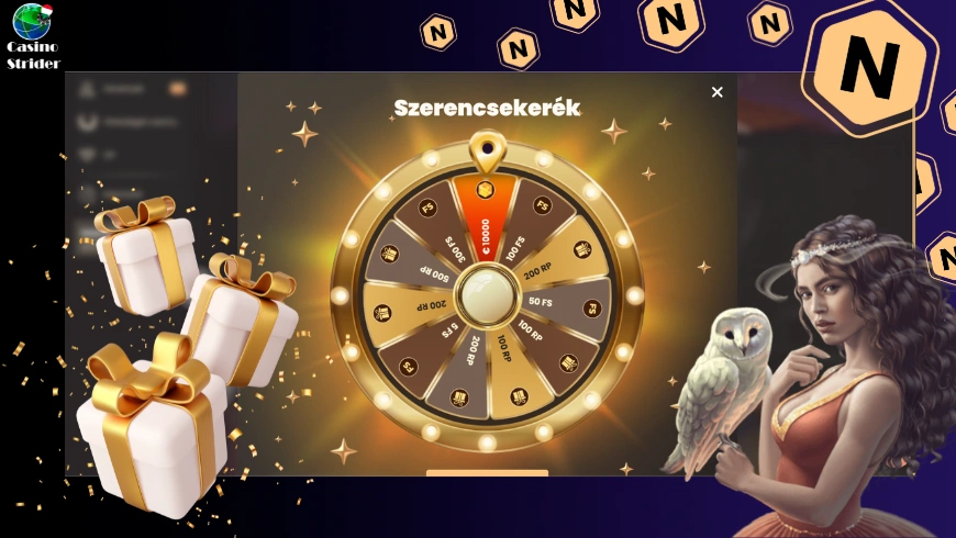 National Casino Szerencsekerék bónusz