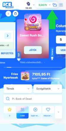 Nyisd meg a pénztár részt