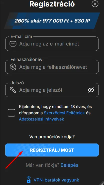 Alap adatok megadása