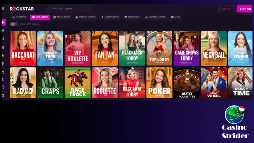 Élő kaszinó – asztalok és játékshow-k