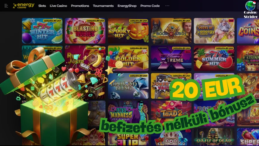 Befizetés nélküli 20 eur bónusz mellett elérhető játékok