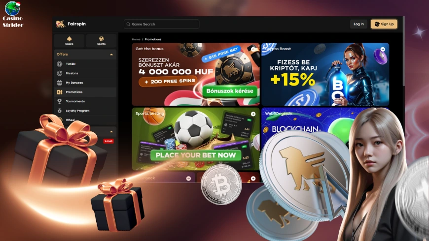 Fairspin Kaszinó bónuszok