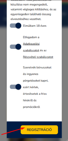 Feltételek elfogadása