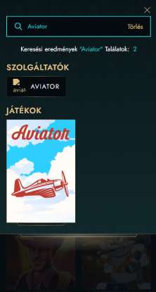 Indítsd el az Aviátor játékot.