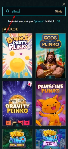 Keresd meg a Plinko-t a játékok között