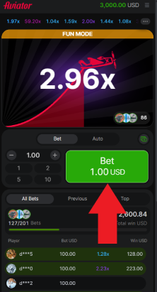 Kezdj el szórakozni az Áviator játékot