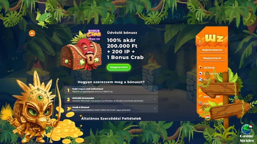 Wazamba bonus Új játékosok jutalma