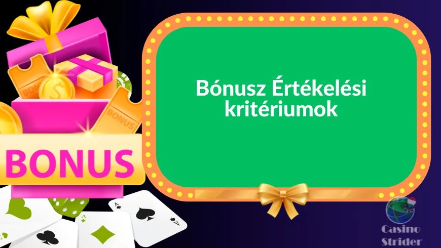 Bónusz Értékelési kritériumok