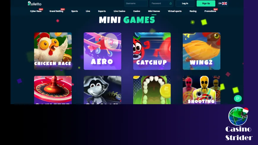 Rolletto minijátékok