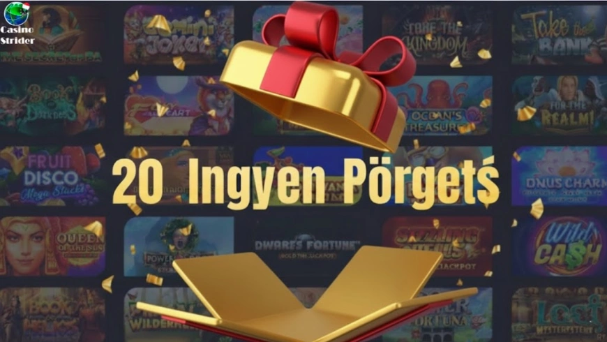 A legjobb nyerőgépek 20 ingyen pörgetés bónusz