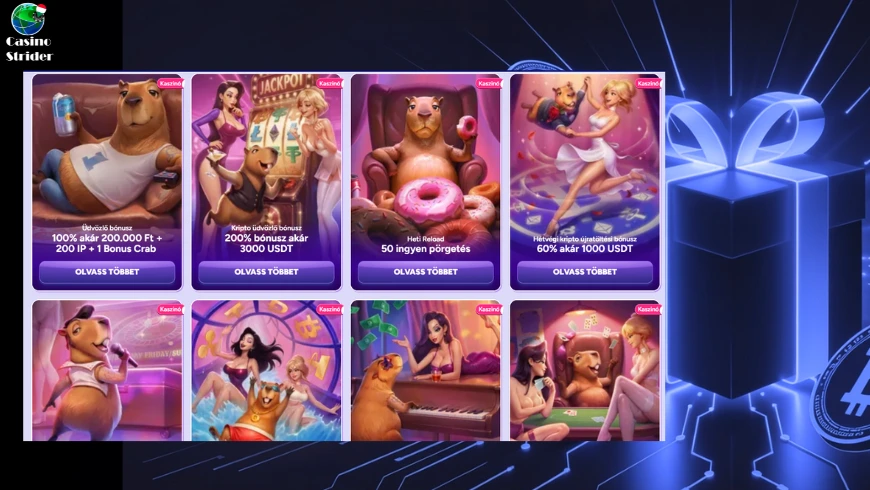 A legnépszerűbb kripto kaszinó bónusz típusok