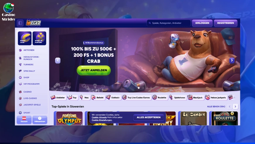 Általános információk a Spinbara Casino