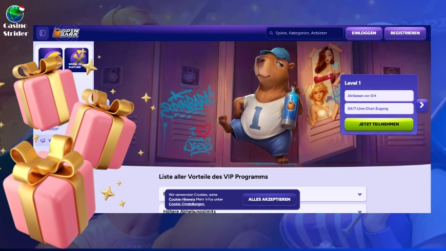 SpinBara Casino VIP program