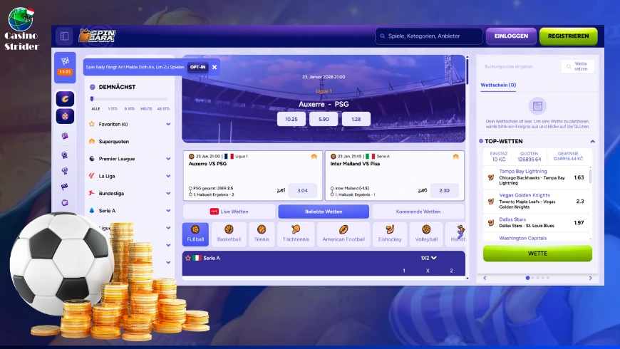 Sportfogadás a Spinbara