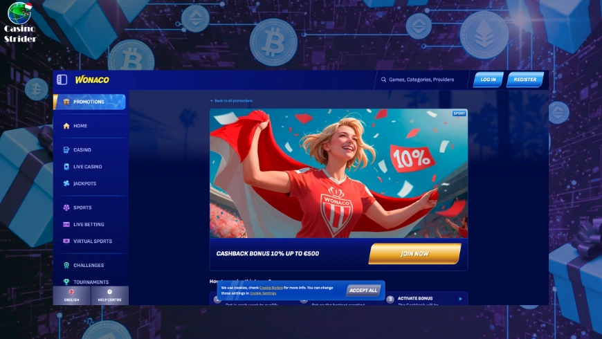 Visszatérítési bónuszok a kriptó kaszinóban