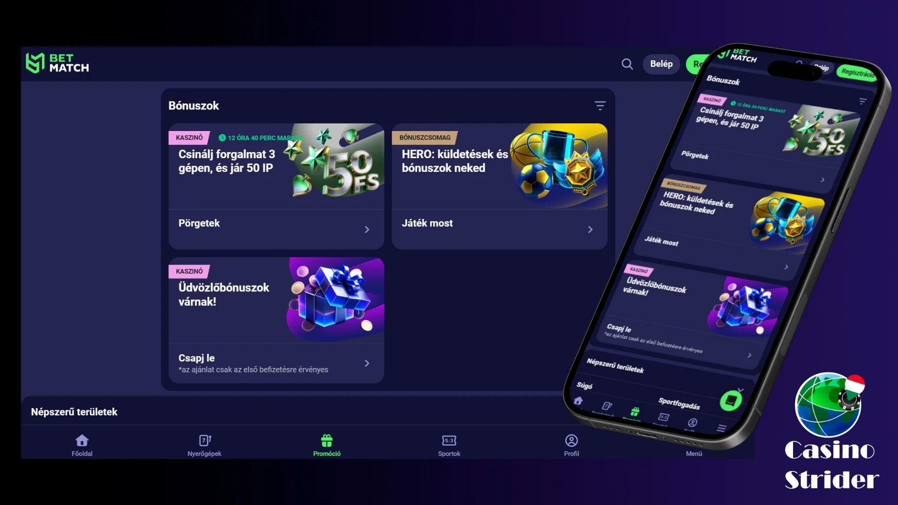 Android kaszinó bónuszok