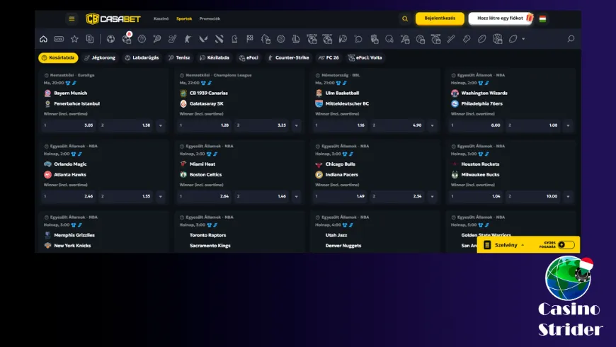 Casabet sportfogadás vélemények 