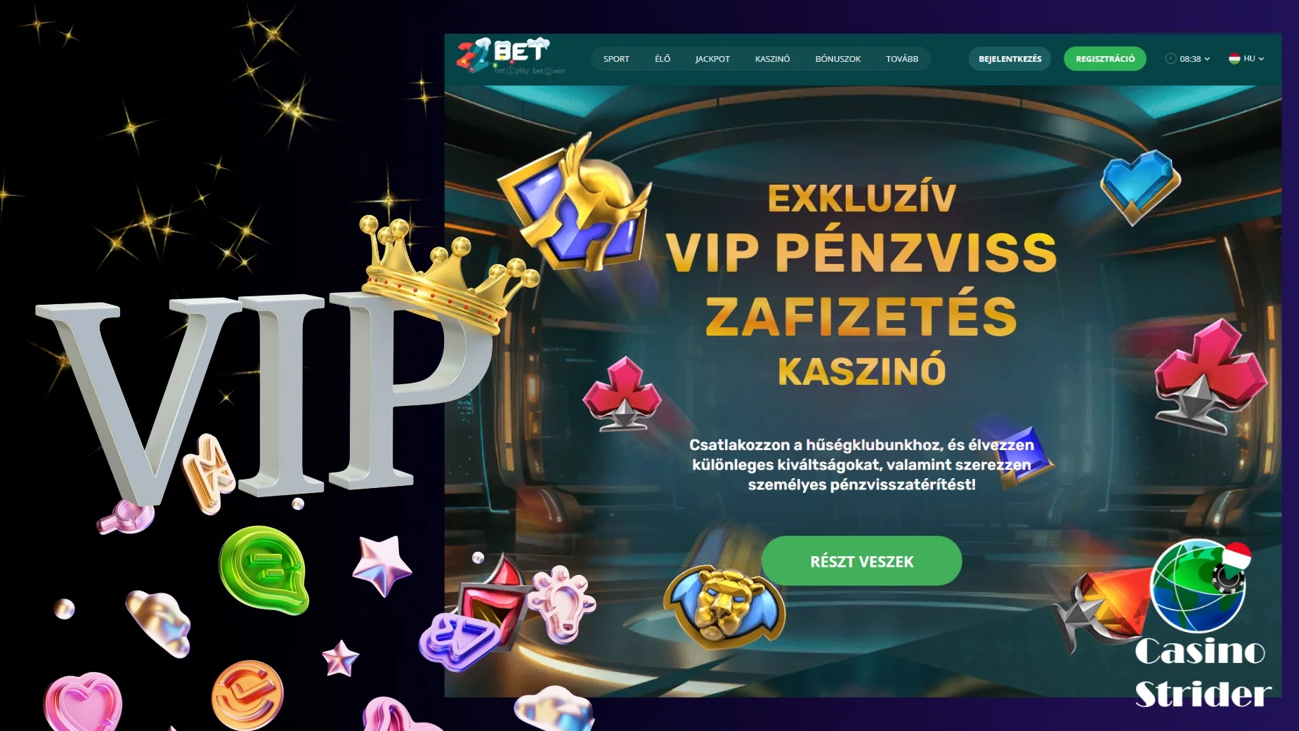 Cashback Bónuszok 22Bet Kaszinó Magyarország