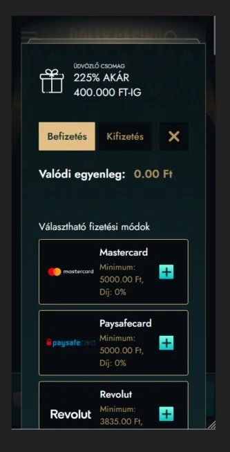 Első lépések és játék