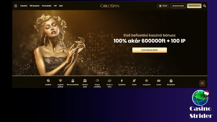 Főbb tények a GoldSpin Kaszinó