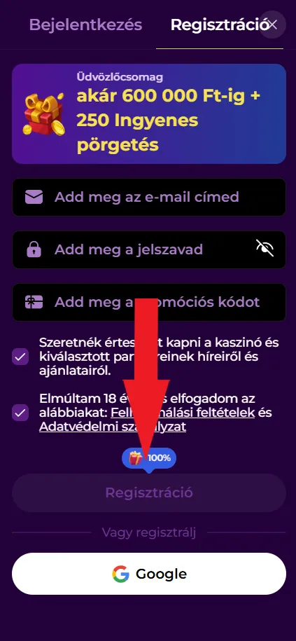 Fejezd be a regisztrációt