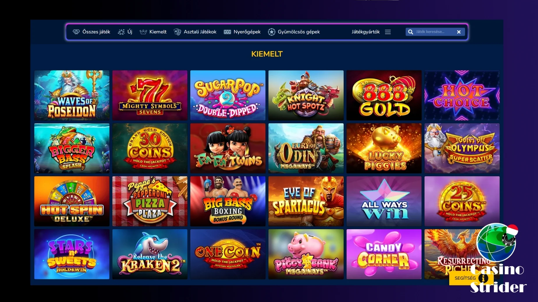 Legjobb Grand Kaszinó játékok