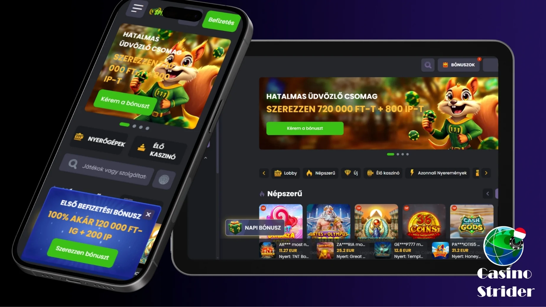 Spinline mobil verzió és alkalmazás