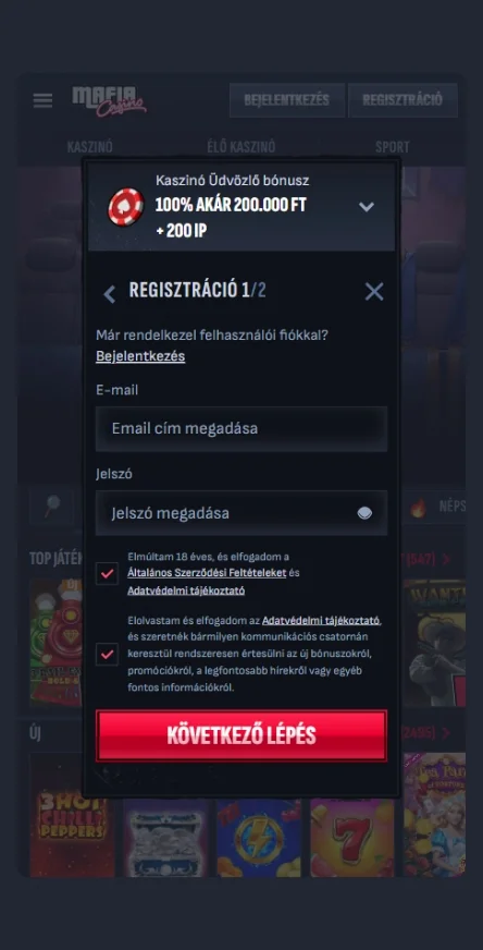 Add meg az e-mail-címedet és a jelszavadat