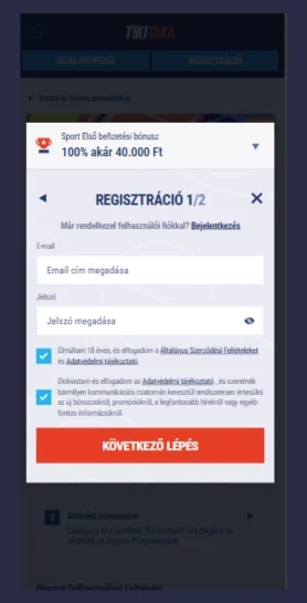 Alapadatok megadása