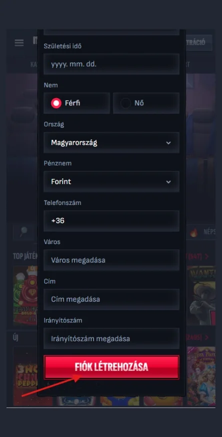Hozd létre a fiókodat