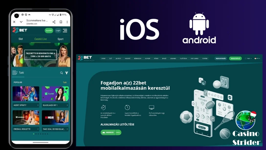 Mobil alkalmazások és elérhetőség