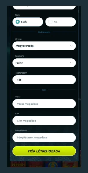 Regisztráció befejezése