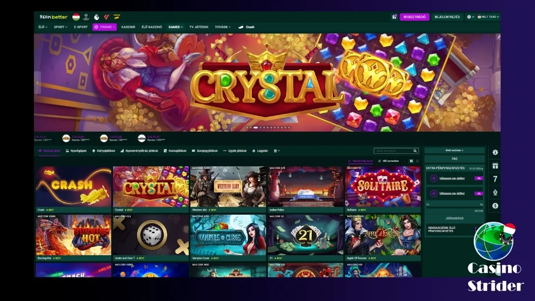 A Spinbetter Legizgalmasabb Nyerőgépei és Játékai