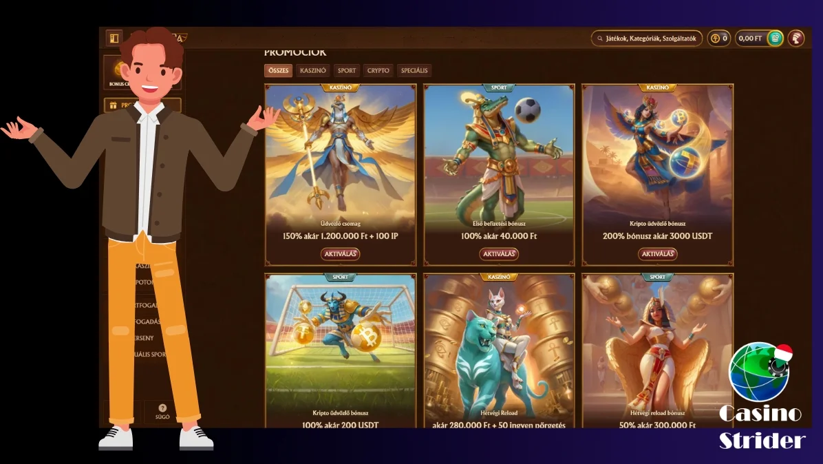 AmunRa bónuszok és promóciók 2026