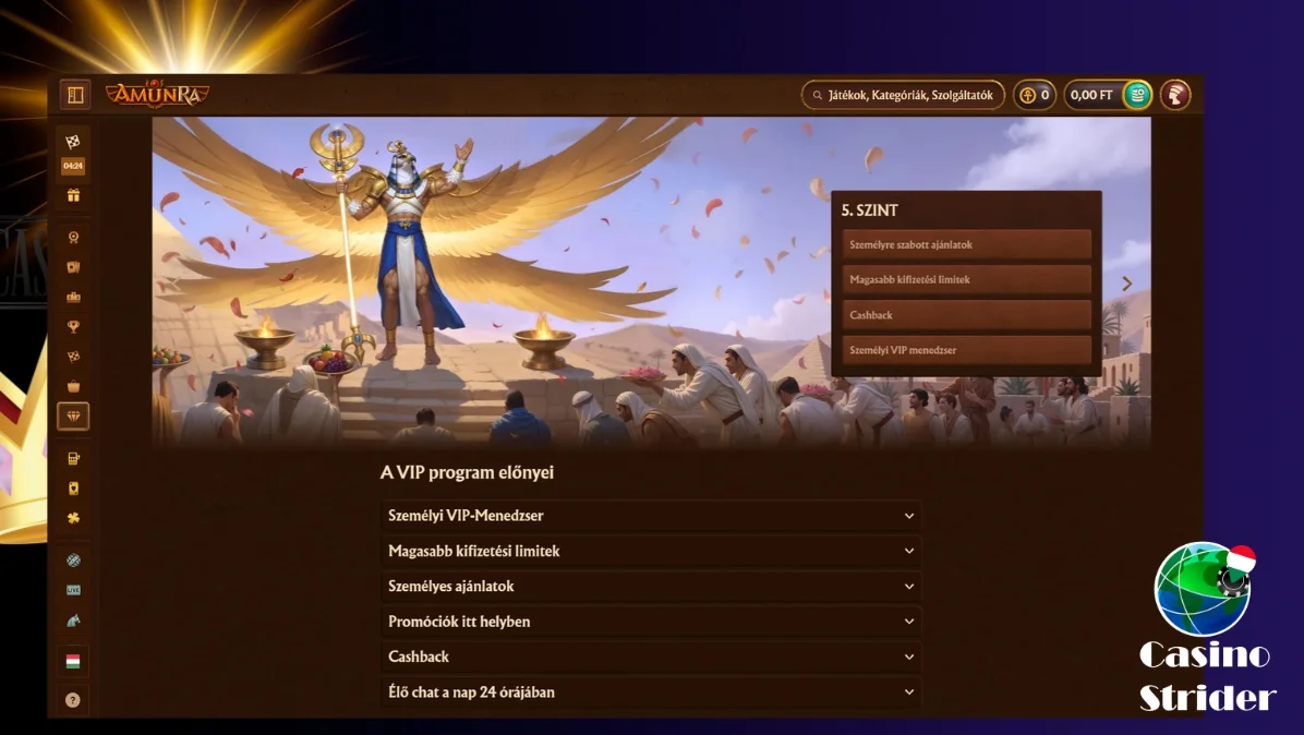 AmunRa VIP / hűségprogram