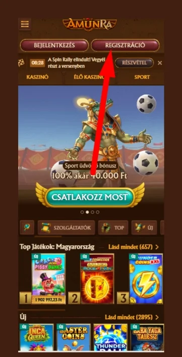 Kattintson a „Csatlakozom most" gombra