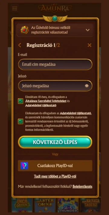 Adja meg az e-mail-címét és jelszavát