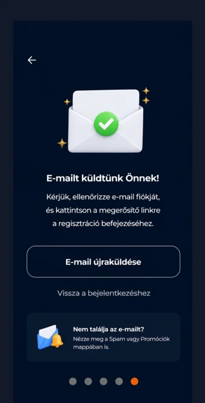 Email megerősítés